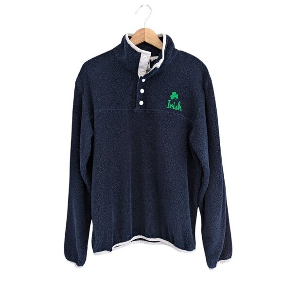 Irish Clover Pullover Terrycloth Cozy Sweater Size M - Picture 1 of 6